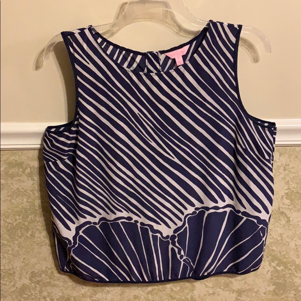 Lilly Pulitzer Sleeveless Silk Blouse